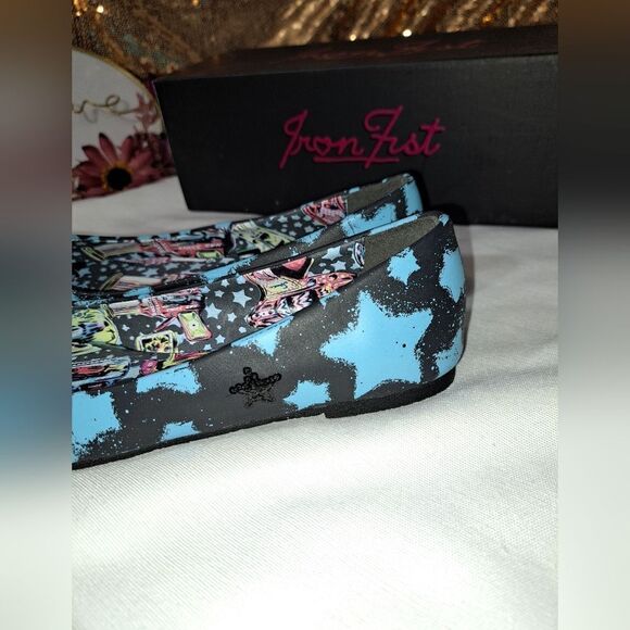 NIB Iron Fist Rayplay Peep Toe Flat - Picture 4 of 12